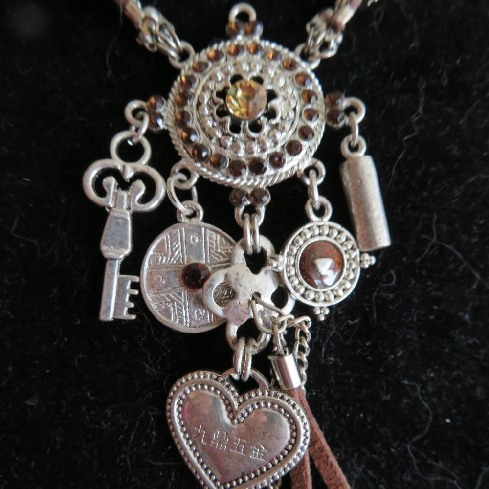 CHARMS Necklace on Cord 14" Long (545)